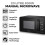 Tower Tower Sonar Black Kettle Toaster Bread Bin Canisters & Microwave Set 7