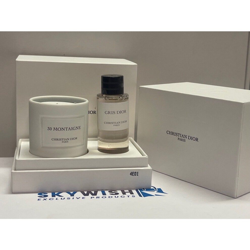 Dior 30 Montaigne 35g Scented Candle Gris Dior Liquid Hand & Body Soap Set BNIB