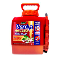 Resolva Path & Drive Ready-to-Use Weedkiller 5L Power Pump - Glyphosate-Free, Fast-Acting Weed & Moss Control for Paths & Drives