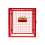 (90 x 80 x 43) Red Mesh Gas Bottle Cage 1