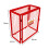 (90 x 80 x 43) Red Mesh Gas Bottle Cage 6