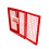 (90 x 80 x 43) Red Mesh Gas Bottle Cage 12