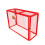 (100 x 140 x 50) Red Mesh Gas Bottle Cage 6
