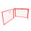 (100 x 140 x 50) Red Mesh Gas Bottle Cage 7