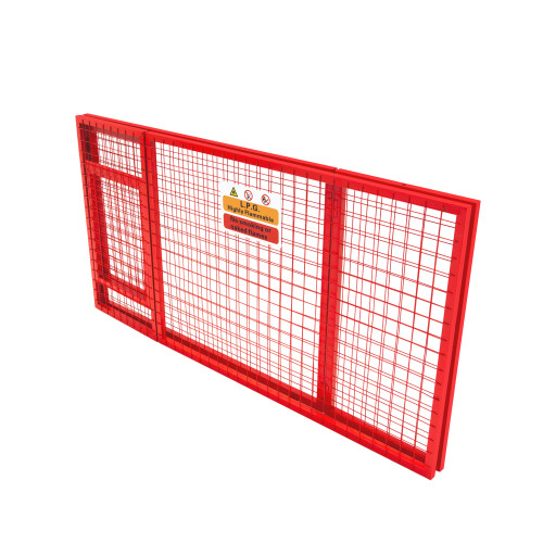 (92 x 110 x 50) Red Mesh Gas Bottle Cage 2