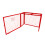 (92 x 110 x 50) Red Mesh Gas Bottle Cage 5