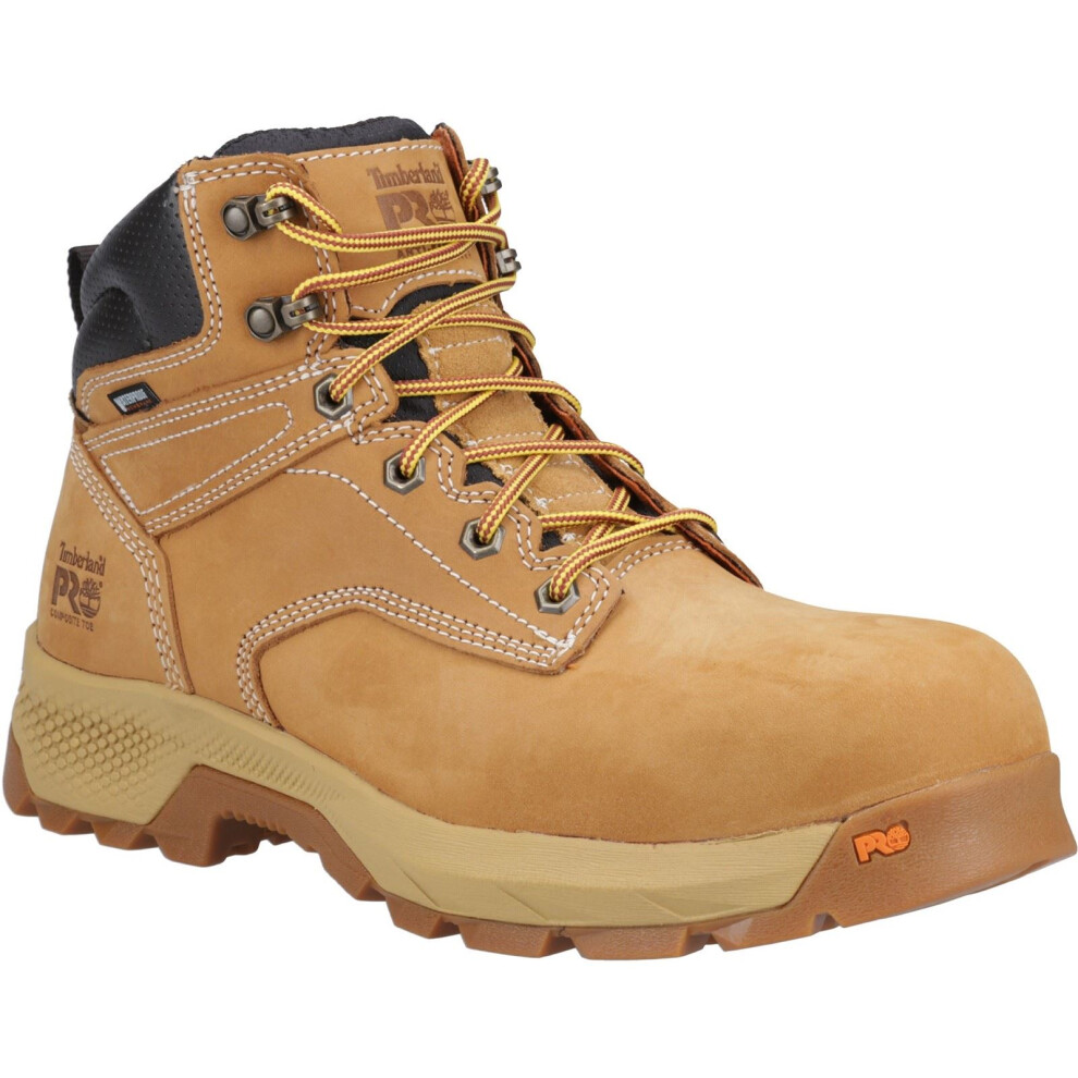 (Brown, 9 (Adults')) Timberland Pro Titan 6" Leather Wheat Safety Boots