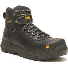 (Black, 12 (Adults')) Caterpillar Pneumatic 2.0 Leather Black Safety Boots