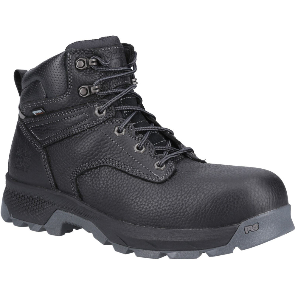 (Black, 8 (Adults')) Timberland Pro Titan 6" Leather Black Safety Boots