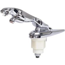 Chrome Jaguar 3D Car Logo Front Hood Ornament, Screw-On 16cm, for Jaguar XF XJ XE XK XKR XFL XJS