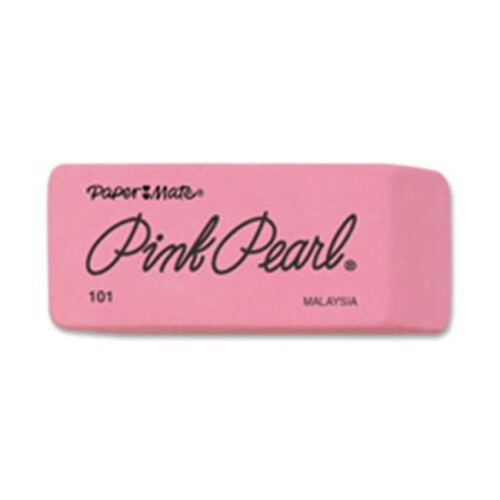 Paper Mate Paper Mate  Pearl Eraser- Medium- 3-PK- Pink