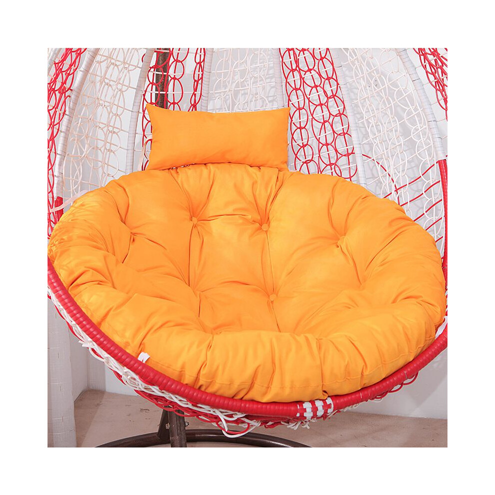 (Yellow, Diameter 105cm) Swing Chair Rattan Cushion Hanging Egg Chair Soft Mat Pad Cover Inoutdoor Patio-image-OPC-PFZMWBJ-NEW