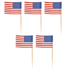 500 American Flag Toothpicks Party Cupcake Decoration Sandwich Mini Food Picks