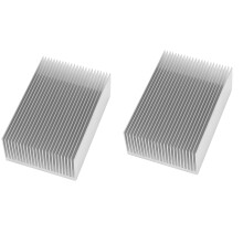 2X dissipatore di calore in alluminio dissipatore di calore radiatore aletta di raffreddamento per amplificatore di potenza LED IC