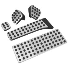 5 pezzi Copripedale auto Accessori con poggiapiedi per W203 W222 W213 W205 W204 W211 W212 W210 X204 W218