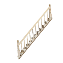1:12 DIY Miniature Accessories Right Stairs Handrail Wooden Furniture Toy Children Gift Christmas Model