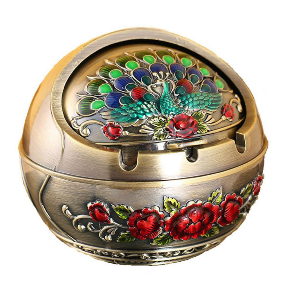 Posacenere Per La Casa, Decorazione Per La Casa, In Lega Di Zinco, Portacenere Retr? Con Coperchio Per La Casa,