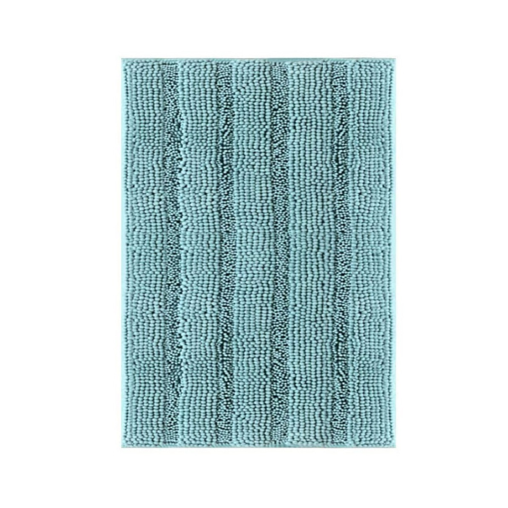 Tappeto Da Bagno A Strisce In Ciniglia, Anti-Morbido, In Peluche, Adatto Per Pavimenti Da Bagno, 43 X 122 Cm