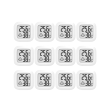 12 pezzi Mini LCD Digital Termometro Igrometro Misuratore di Umidit? della Temperatura della Stanza Interna Sensore Calibro