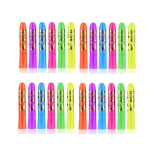 24 Pcs Glow in the Black Lights Face Paint Crayons Face Body Paint Fluorescent Halloween Masquerade Makeup for Adult