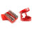 Denture Screwdriver Bit Organizer Holder with Magnetic Base,Drill Bit Holder with 32Pcs Bits and 1 Extension Socket 6