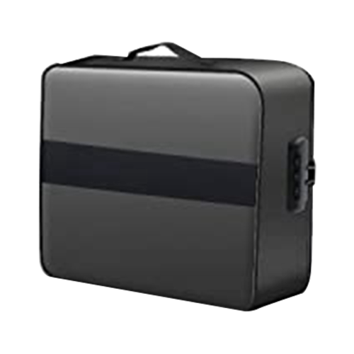 Document Bag with Lock - Fireproof Moisture Proof 3-Layer 15X11 Inch Important Document Organizer (Black)