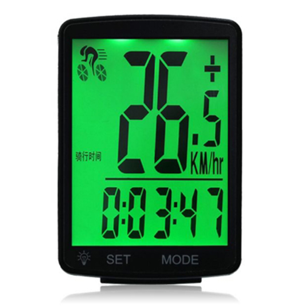 2.8 Pollici Bici Computer Wireless Antipioggia Multifunzione Equitazione Bicicletta Contachilometri Tachimetro Cronometro Retroilluminazione-image