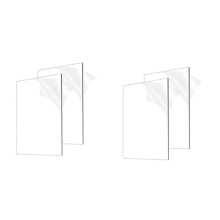 4 fogli acrilici spessi 1/8" (3 mm), plexiglass trasparente fuso 8x12 pollici per progetti di esposizione fai da te, artigianato, cornici per foto
