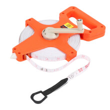 1Pc 30M/ Meter Open Reel Fiberglass Tape Measure Inch Metric Scale Impact Resistant Plastic Measure Tools