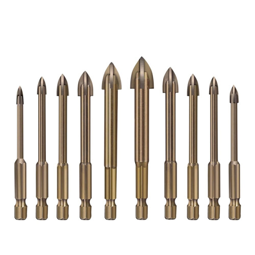 10PC Efficient Universal Drilling Tool,Multi-Function Alloy Drill Bit Tip Tools,Carbide Drill Tap Bit Set