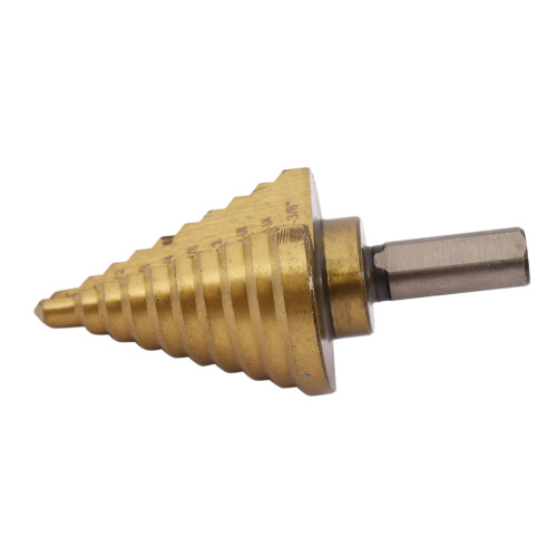 2X Step Drill Cone Drill Bits, High Speed Steel 10 Steps 1/4 to 1-3/8 Inch 2