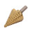 2X Step Drill Cone Drill Bits, High Speed Steel 10 Steps 1/4 to 1-3/8 Inch 6
