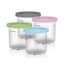 Tazza per pinte di gelato, contenitori per gelato con coperchio per Ninja Creami Pints NC301 NC300 NC299AMZ Series Ice Cream Maker