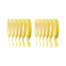 12 rotoli di nastro sottile da 1/16, 7/10, 1/8, 1/4, 1/2, 3/4 pollici x 55 iarde, nastro di mascheratura sottile, nastro di mascheratura per pittori