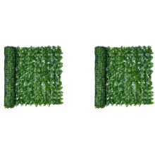 2X 0,5X3 M Parete Pianta Recinzione Foglie Artificiali Finta Edera Foglia Privacy Recinzione Schermo Decorazione Pannelli Siepe