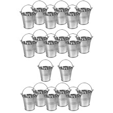 20 pezzi Mini secchio di metallo portatile vaso di fiori vasi fioriere bella scatola di caramelle per la festa di nozze decorazione della casa