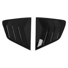 Copertura per persiana lunotto posteriore lucida nera per auto Rogue T32 2014-2020, rivestimento per bocchetta laterale del finestrino