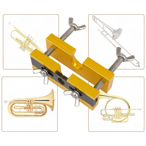 Trumpet Mouthpiece Puller Tool Adjustable Mouthpiece Puller Remover (Gold) 2