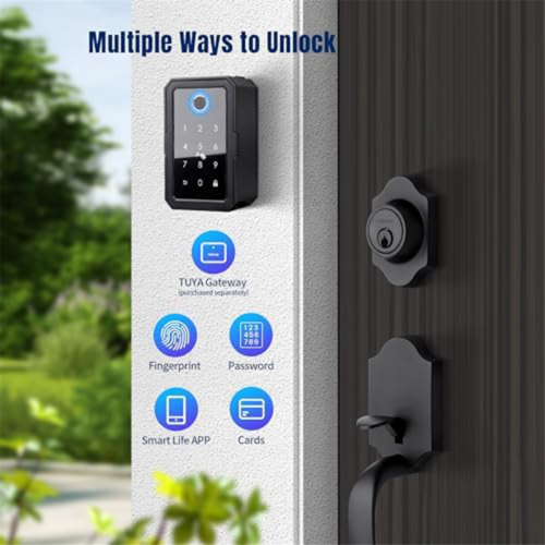Smartkey Lock Box, Home Key Wireless Smartlock Box, Electronic Key Box App Digital Code Bluetooth Key Safe for Host 2