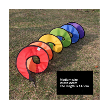 4X Spiral Wind Spinner per giardino, campeggio, decorazione colorata a spirale sospesa per campeggio all'aperto (arcobaleno)