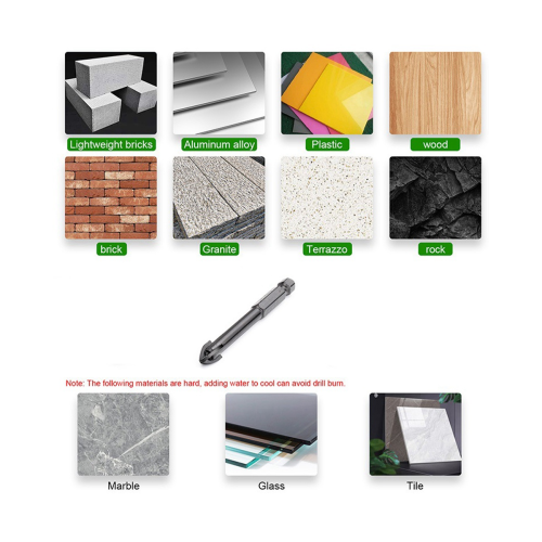 Ceramic Drill Bit Hexagon Tile Drill Bit Concrete Cement Wall Drilling Drill 8Mm 2