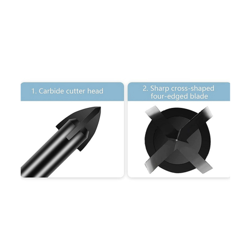 Ceramic Drill Bit Hexagon Tile Drill Bit Concrete Cement Wall Drilling Drill 8Mm 1