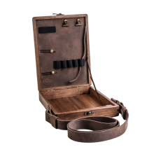 Writers Messenger Wood Box A5 Wooden Retro Trend Shoulder Bag Outdoor Briefcase Box Home Decor Art Handbags