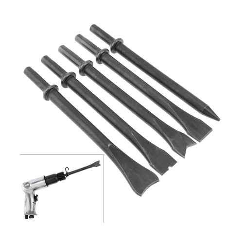 5Pcs/Lot Accessories Hard Steel Solid Long Air Chisel Impact Head Support Pneumatic Tool for Cutting / Rusting Removal 2