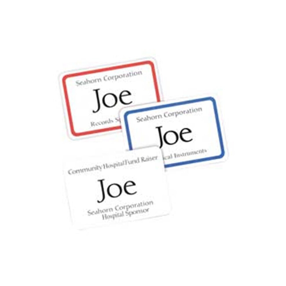 Avery Consumer Products AVE5095 Laser-Inkjet Name Badge Labels- 2-.33in.x3-.38in.- Red-image-OPC-PFZNHCF-NEW