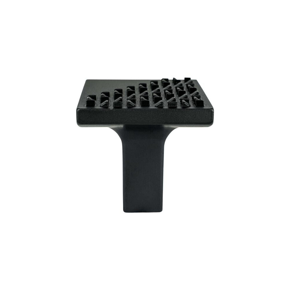 Roque Matte Black Cabinet Door Knob 722985083105