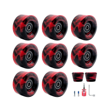8 Pack LED Wheel Roller Skate Wheels with Bearings 32mm x 58mm Roller Skating Accessories