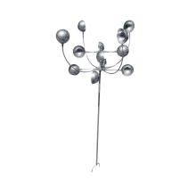 Magical Metal Windmill 3D Wind Powered Kinetic Sculpture Lawn Metal Wind Spinners Outdoor Yard