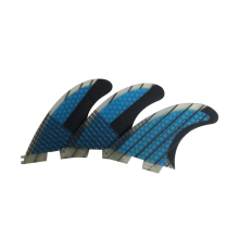 G5 Surf Fins Accessorio per tavola da surf in tre pezzi Timone a nido d'ape per base da surf FCS2 Blu