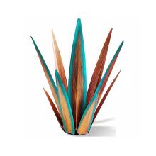 Rustic Sculpture, Rustic Metal Agave Plants for Outdoor Patio Yard, Home Decor Hand Painted 55cm